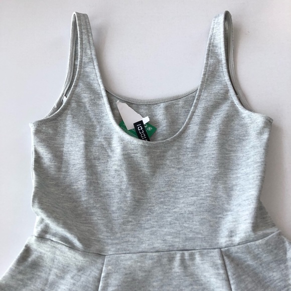 NWT Divided H&M Gray Skater Dress - Picture 4 of 5